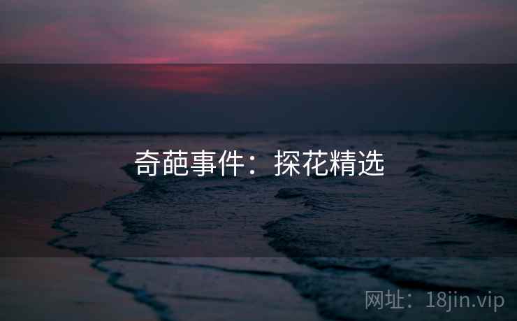 奇葩事件：探花精选